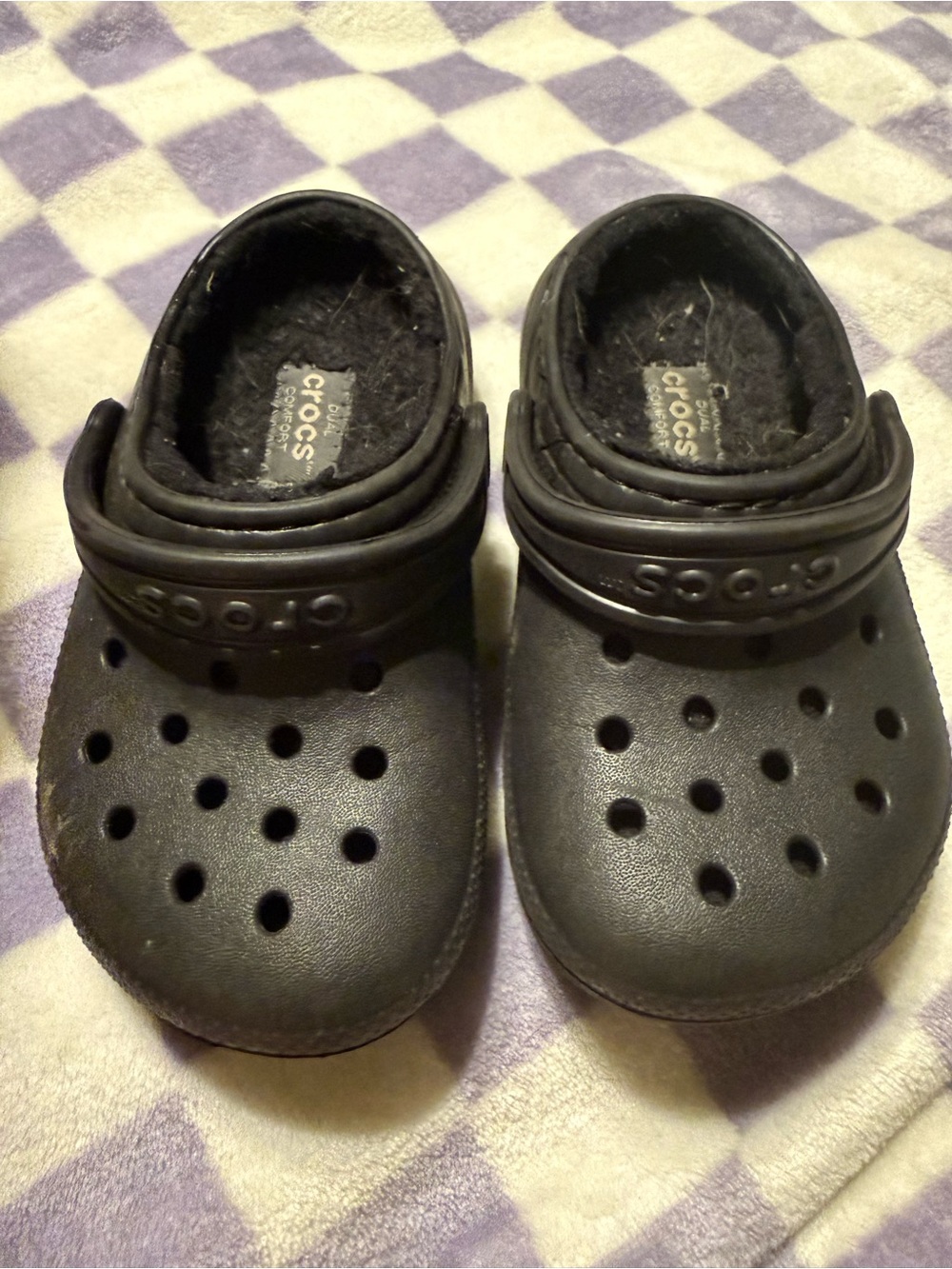 CROCS Kids Black Classic Clog with Heel Strap